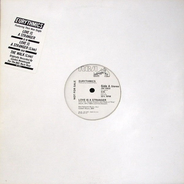 Eurythmics : Love Is A Stranger (12", Single, Promo)