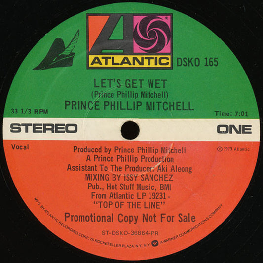 Prince Phillip Mitchell* : Let's Get Wet (12", Promo)
