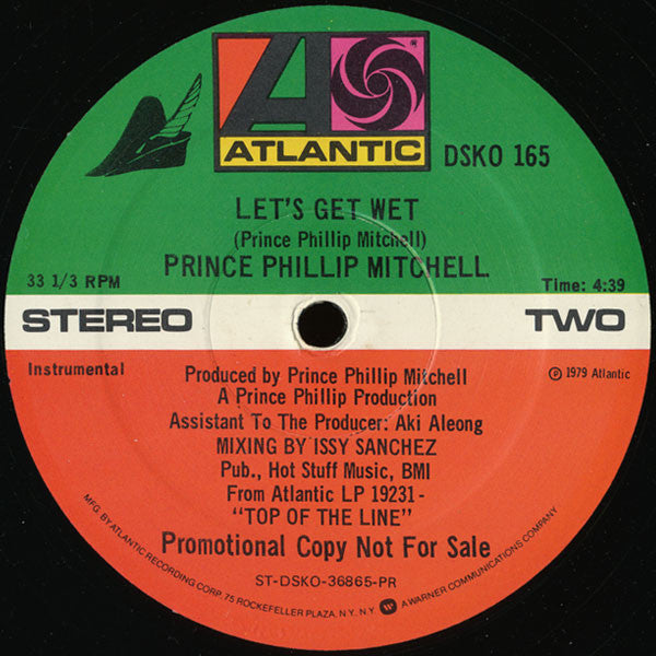 Prince Phillip Mitchell* : Let's Get Wet (12", Promo)