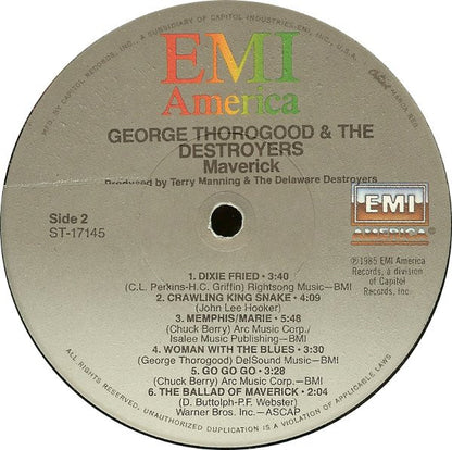 George Thorogood And The Destroyers* : Maverick (LP, Album, Jac)