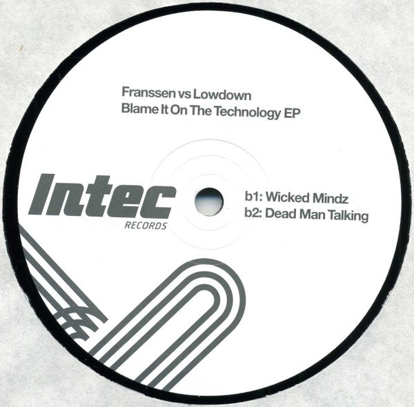 Franssen* vs Lowdown : Blame It On The Technology EP (12", EP)
