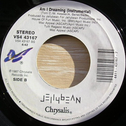 Jellybean* Featuring Steven Dante : The Real Thing (7", Single)