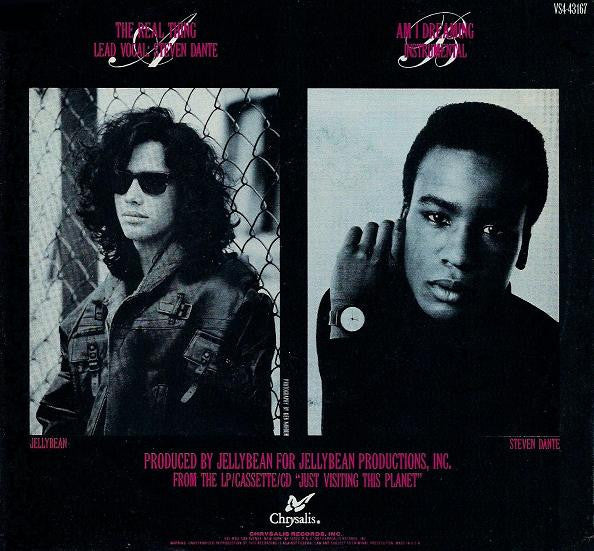 Jellybean* Featuring Steven Dante : The Real Thing (7", Single)