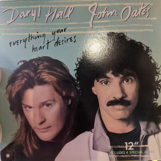 Daryl Hall John Oates* : Everything Your Heart Desires (12")