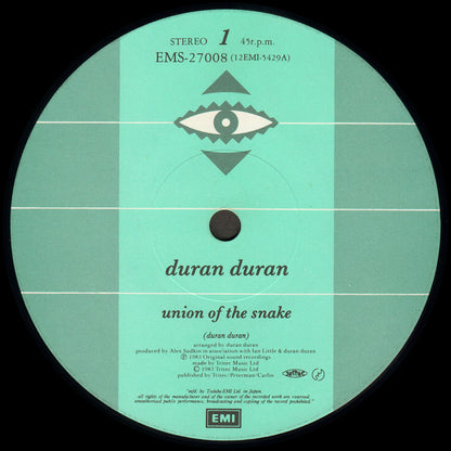 Duran Duran = デュラン・デュラン* : Union Of The Snake = ユニオン・オブ・ザ・スネイク (12")