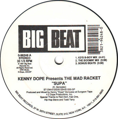 Kenny Dope* presents The Mad Racket : Supa (12")