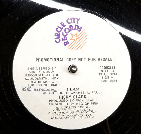 Ricky Clark* : Flam (12", Promo)