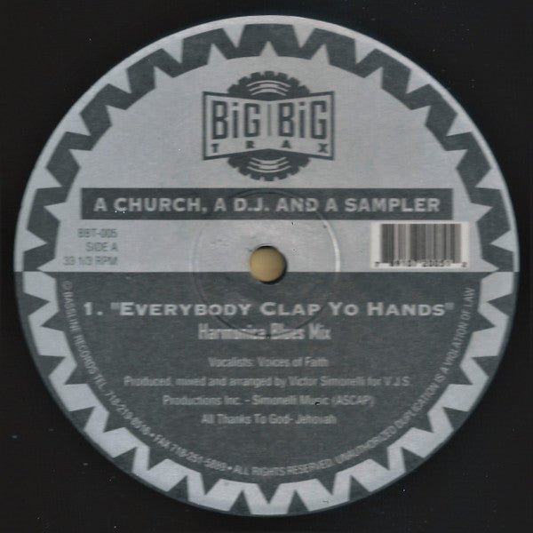 A Church, A D.J. & A Sampler : Everybody Clap Yo Hands  (2x12", EP)