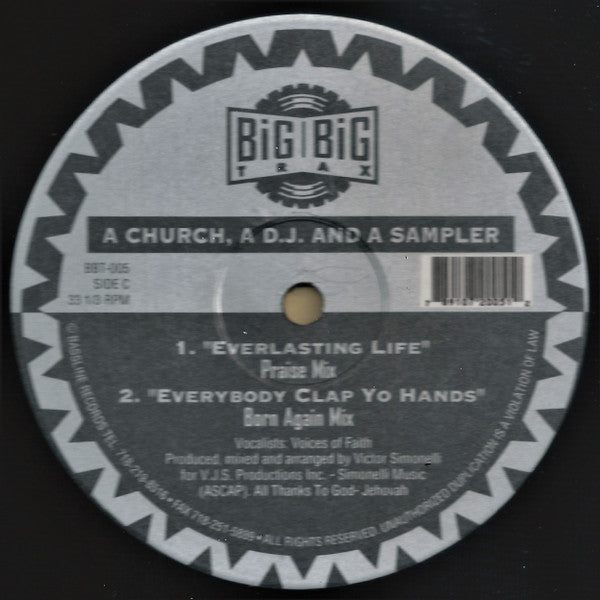 A Church, A D.J. & A Sampler : Everybody Clap Yo Hands  (2x12", EP)