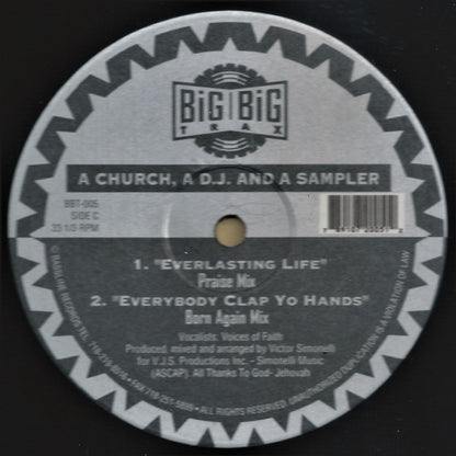 A Church, A D.J. & A Sampler : Everybody Clap Yo Hands  (2x12", EP)