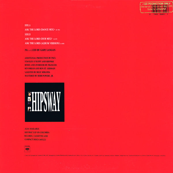 Hipsway : Ask The Lord (12")