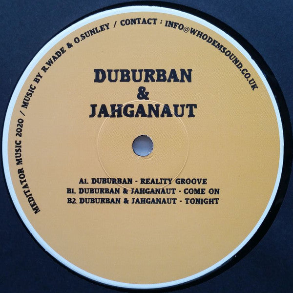 Duburban  &  Jahganaut : Reality Groove (12", EP)