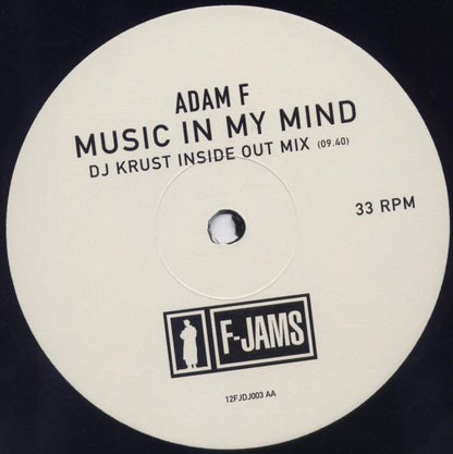 Adam F : Music In My Mind / Music In My Mind (DJ Krust Inside Out Mix) (12", Promo)