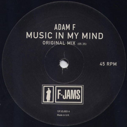 Adam F : Music In My Mind / Music In My Mind (DJ Krust Inside Out Mix) (12", Promo)