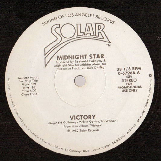 Midnight Star : Victory (12", Promo)
