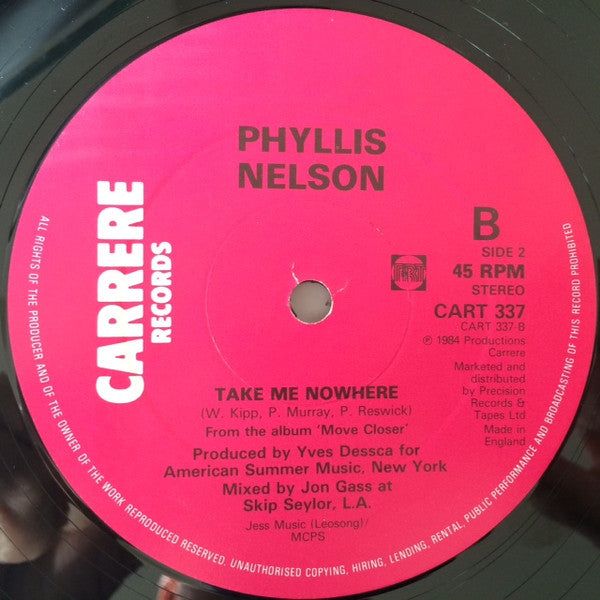 Phyllis Nelson : Move Closer (New Mix) (12")