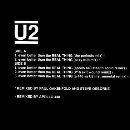 U2 : Even Better Than The Real Thing - Remixes (12")