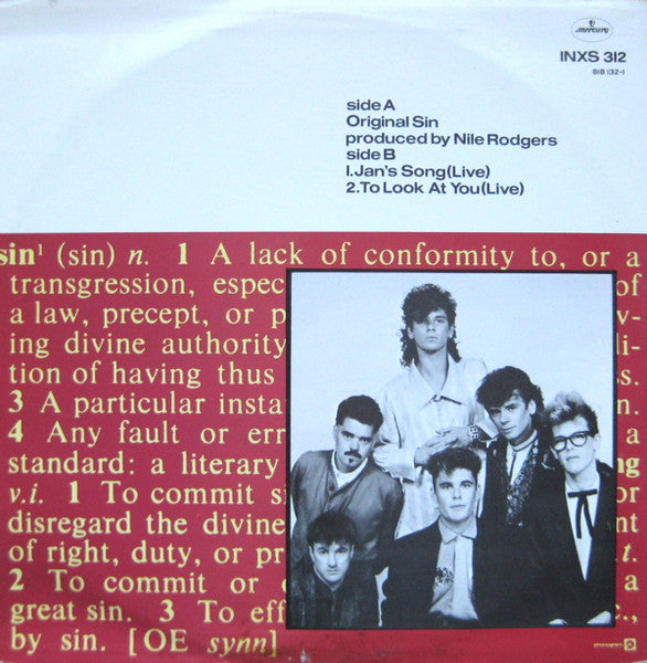 INXS (In Excess)* : Original Sin (12")