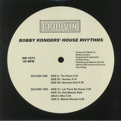 Bobby Konders : House Rhythms (2x12")
