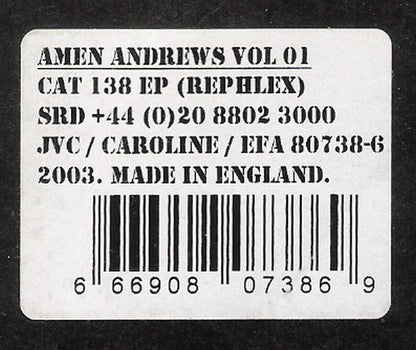 Amen Andrews : Vol 01 (12", EP, Ltd)
