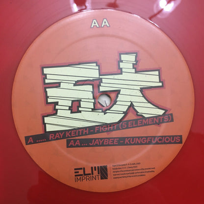 Ray Keith & Jaybee (5) : Fight (5 Elements) / Kungfucious (12", EP, Ltd, Red)