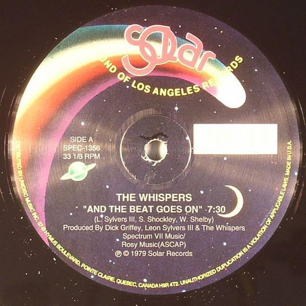 The Whispers : And The Beat Goes On / I Can Make It Better (12", RE)