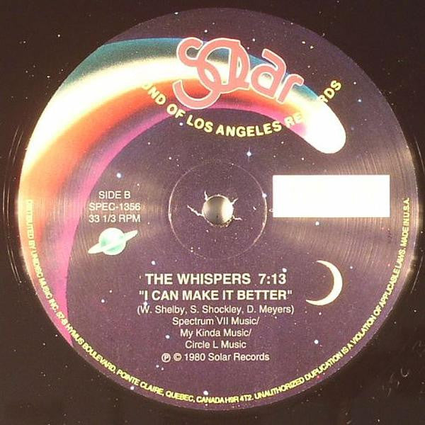 The Whispers : And The Beat Goes On / I Can Make It Better (12", RE)