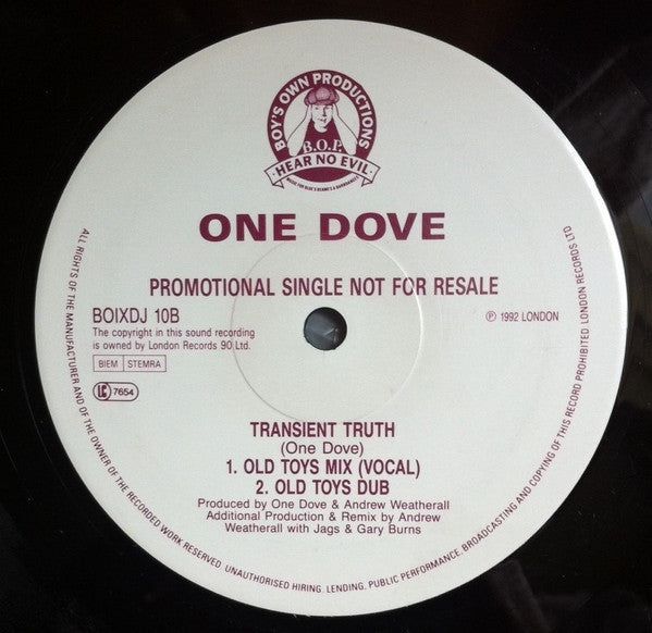 One Dove : Transient Truth (12", Promo)