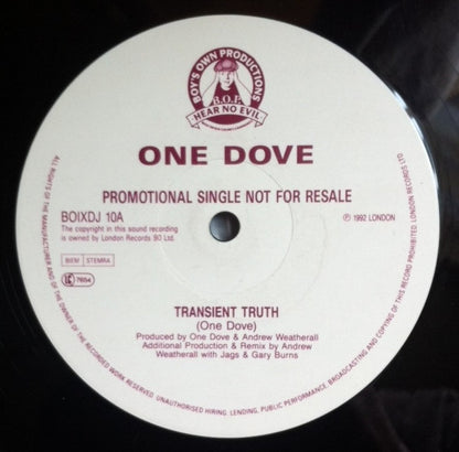 One Dove : Transient Truth (12", Promo)