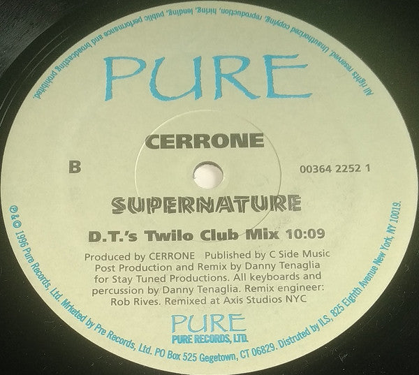 Cerrone : Supernature (The Danny Tenaglia Remixes) (12")