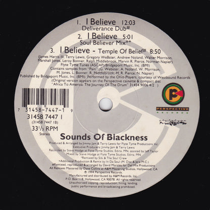 Sounds Of Blackness : I Believe (12")