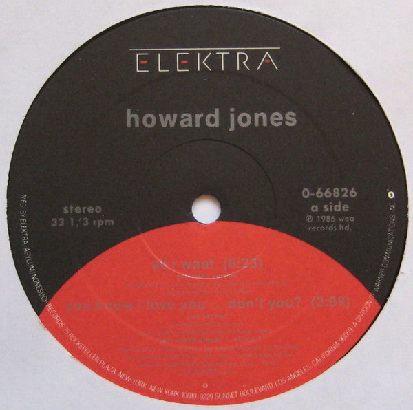 Howard Jones : All I Want (12")