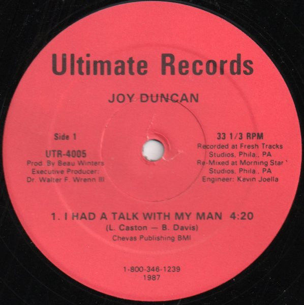 Joy Duncan* : I Had A Talk With My Man / Sly Like A Fox (12")