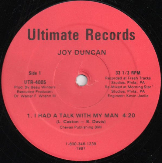 Joy Duncan* : I Had A Talk With My Man / Sly Like A Fox (12")