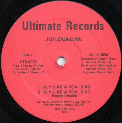 Joy Duncan* : I Had A Talk With My Man / Sly Like A Fox (12")