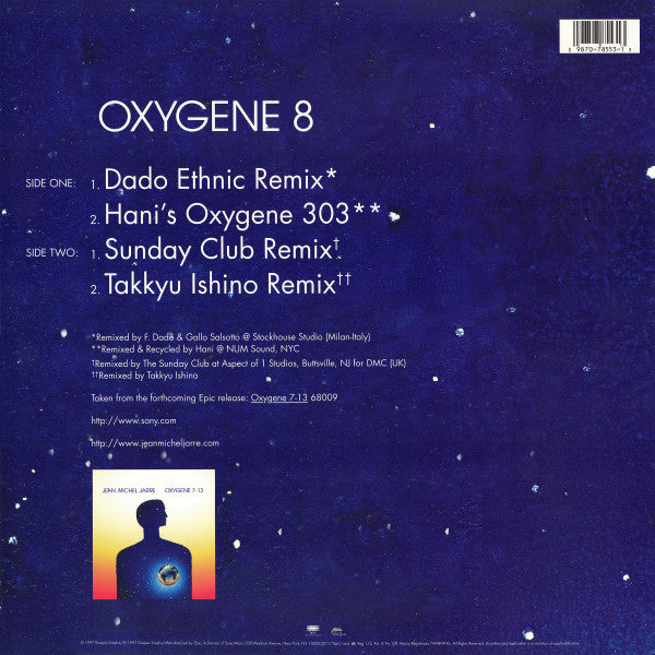 Jean Michel Jarre* : Oxygene 8 (12", Single)
