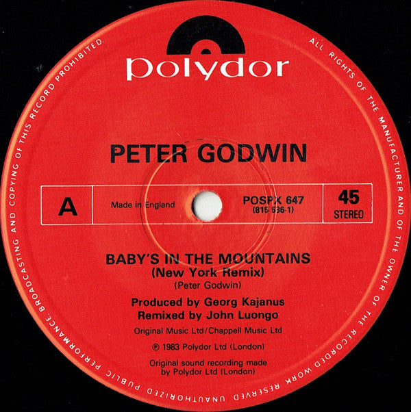 Peter Godwin : Baby's In The Mountains (12")