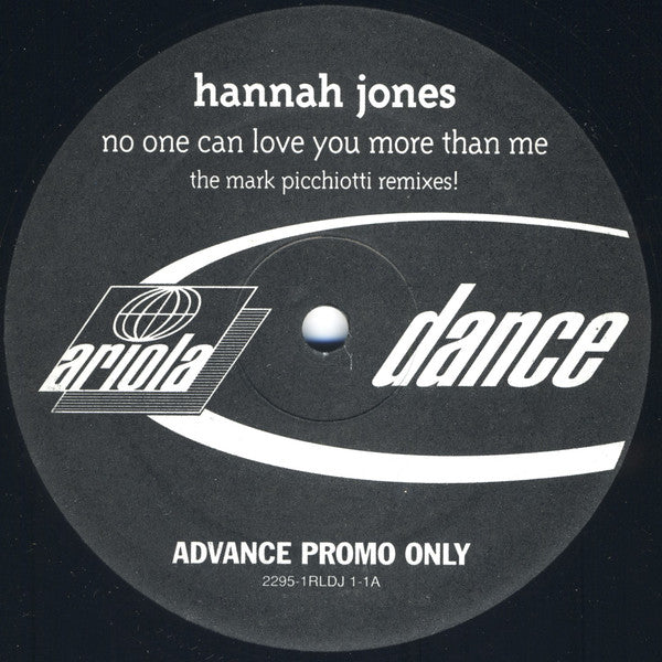 Hannah Jones : No One Can Love You More Than Me (2x12", Promo, Adv)
