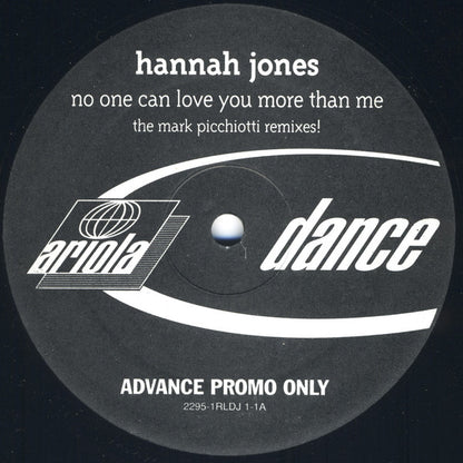 Hannah Jones : No One Can Love You More Than Me (2x12", Promo, Adv)