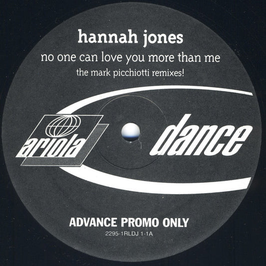 Hannah Jones : No One Can Love You More Than Me (2x12", Promo, Adv)