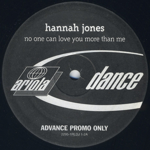 Hannah Jones : No One Can Love You More Than Me (2x12", Promo, Adv)