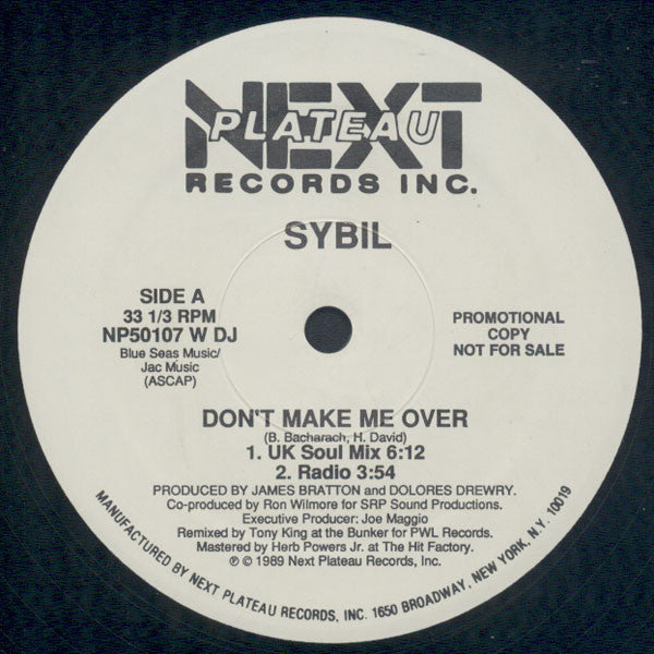 Sybil : Don't Make Me Over (12", Promo)