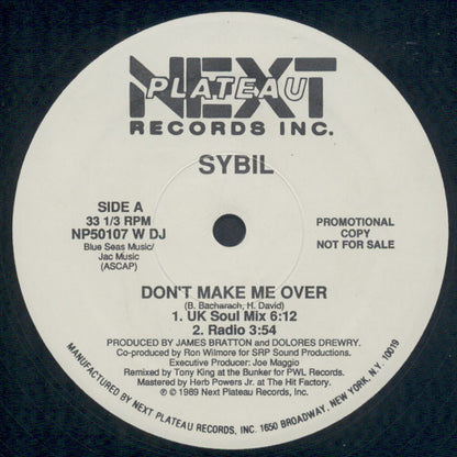 Sybil : Don't Make Me Over (12", Promo)