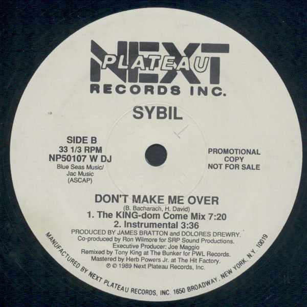 Sybil : Don't Make Me Over (12", Promo)