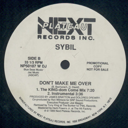 Sybil : Don't Make Me Over (12", Promo)