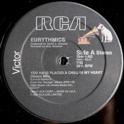 Eurythmics : You Have Placed A Chill In My Heart (Special Dance Remix) (12", Single)