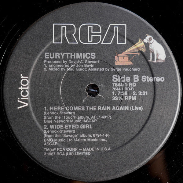 Eurythmics : You Have Placed A Chill In My Heart (Special Dance Remix) (12", Single)