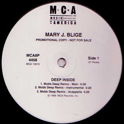 Mary J. Blige : Deep Inside (Remix) (12", Promo)