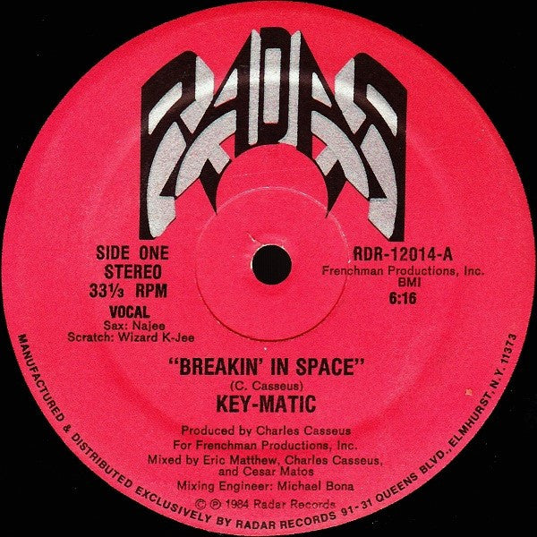 Key-Matic : Breakin' In Space (12")