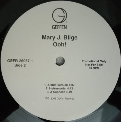 Mary J. Blige : Ooh! (12", Promo)